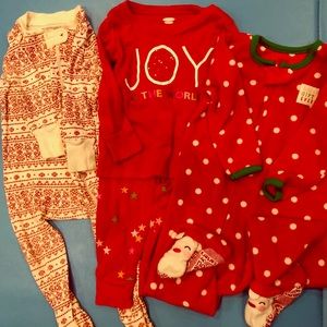 12-18 month Christmas pajama lot